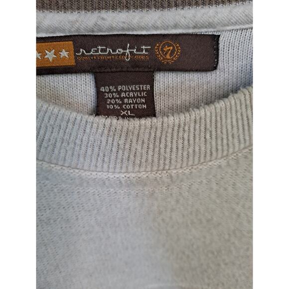 Retrofit Crew Neck Sweater with Stripe in the Center Size‎ XL - Picture 3 of 6